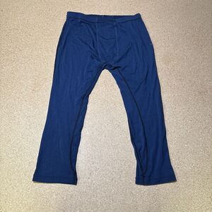 Smartwool Mens Capri Merino Wool Baselayer Size Large Blue H2